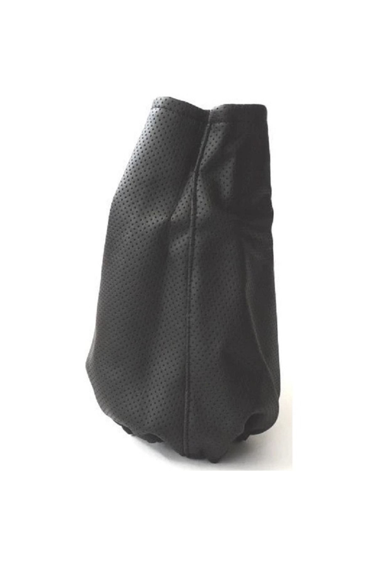 Vts Körük-Universal Gear Shift Bellows Perforated Leather Compatible with All Vehicles Elastic Perforated Leather Gray Stitching 1