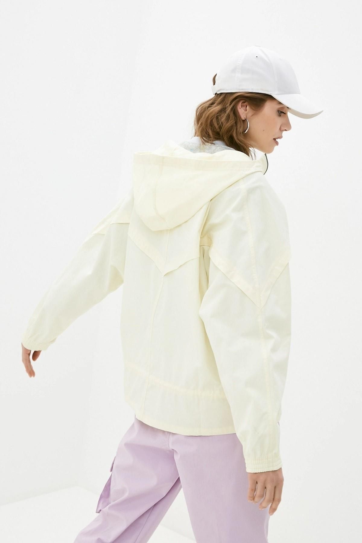 Nike white windbreaker jacket sales