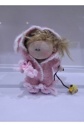 Uykucu Bunny Amigurumi Organik Oyuncak Bebek BNNY-AMG