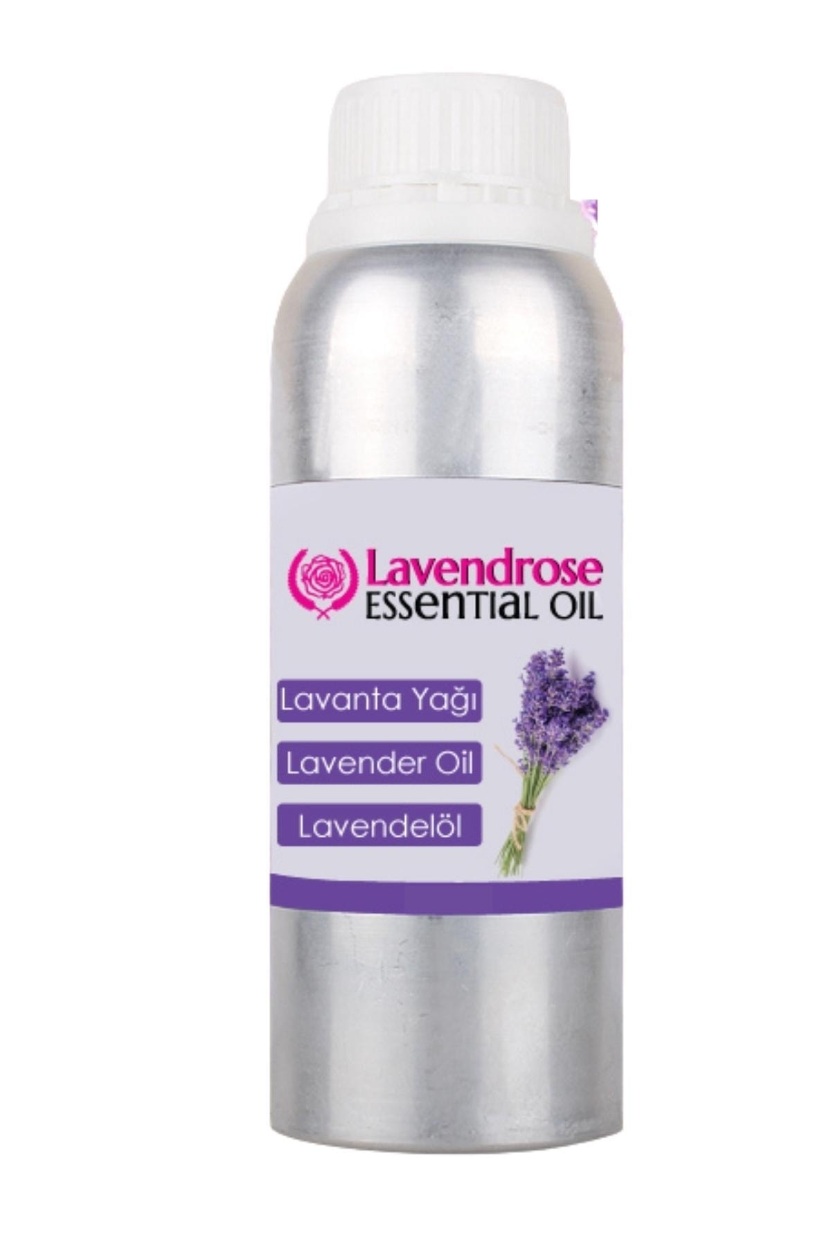 Lavendrose Lavanta Yağı 1 Litre - Lavender Oil 1 Lt - %100 Doğal Saf Uçucu Yağ