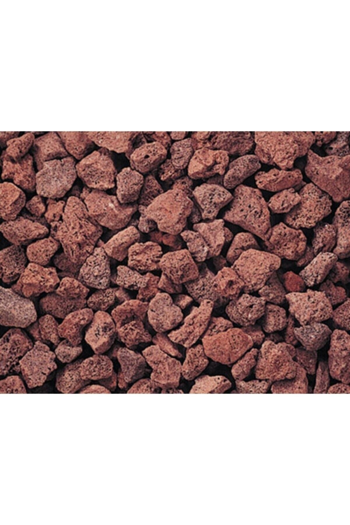 Kırmızı Pomza Taşı 7 Kg 15-25 Mm Volkanik Ponza Lav Taşı Kaktüs Sukulent Pomzası Cüruf 3