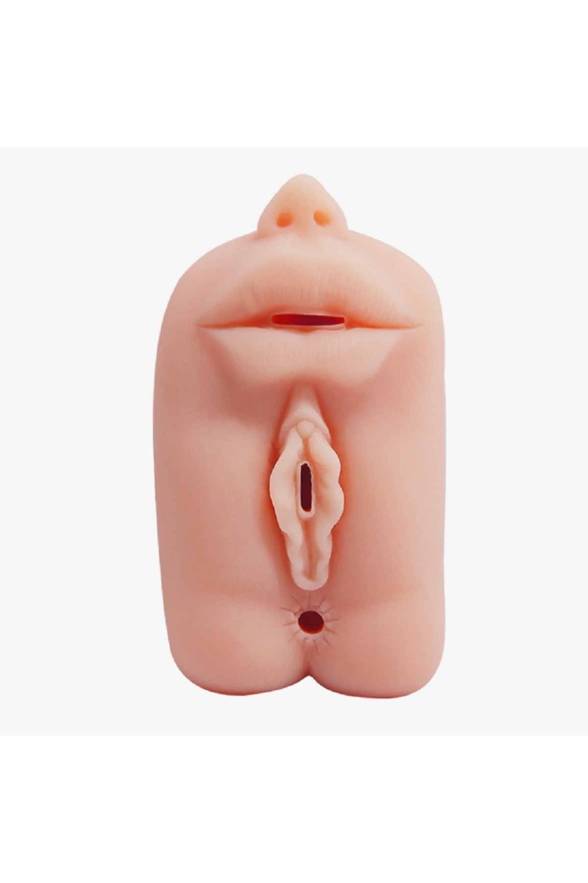 3 Işlevli 3d Realistik Suni Oral Vajinal Anal Masturbatör 2