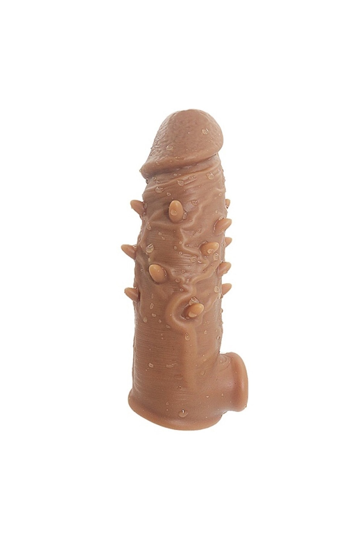 3,5 Cm Dolgulu Realistik Penis Kılıfı