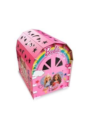 Barbie 16 Parça Karton Oyun Evi P10069S7651