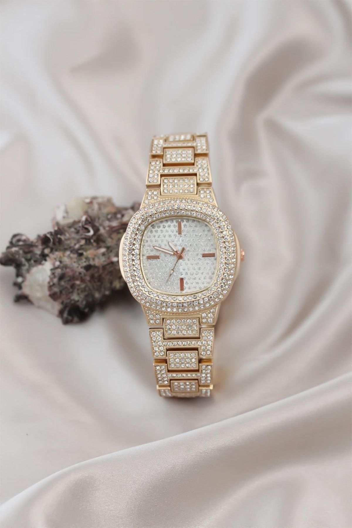 Iced out sales nautical watch