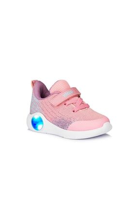 Pembe - Işıklı Çocuk Cırtlı Sneaker SAVCCNEO