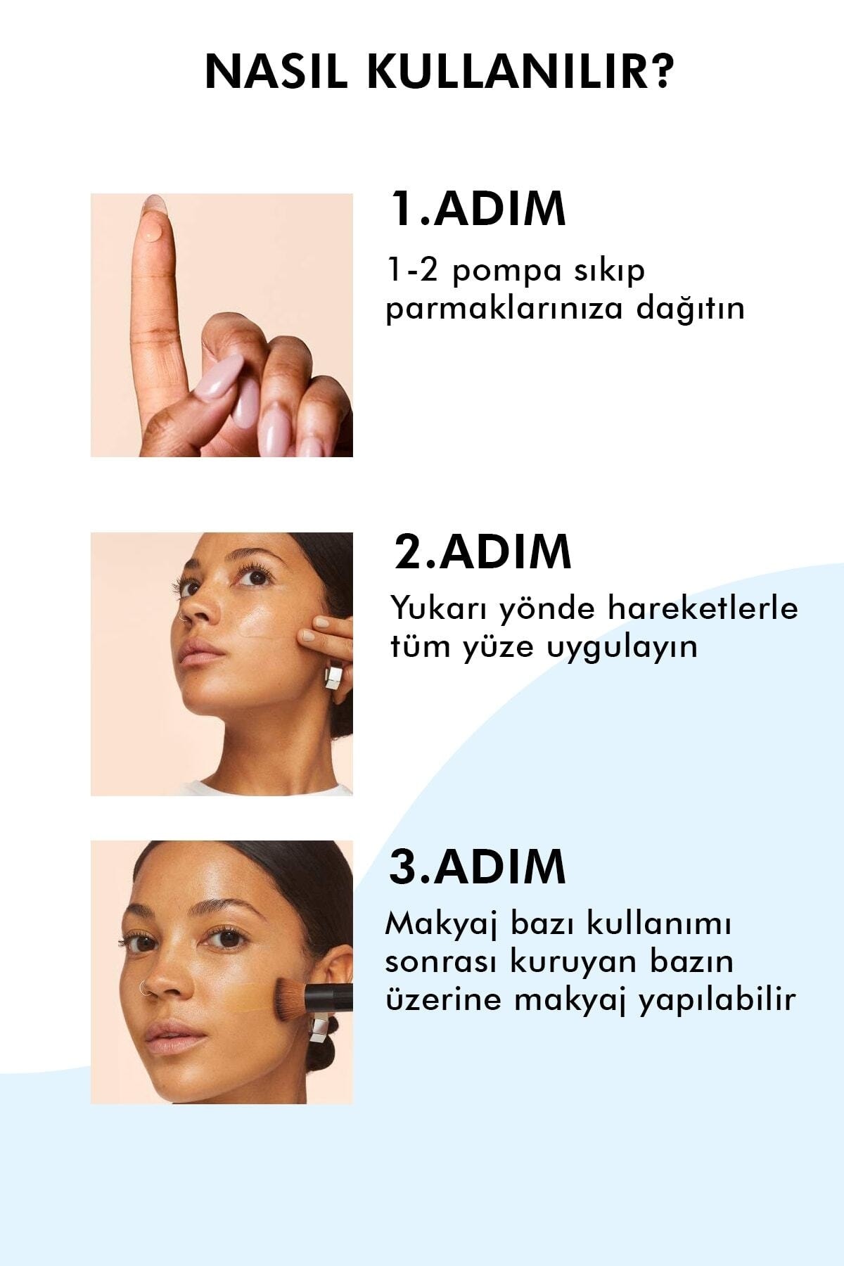 Cilt Koruyucu Yeşil Ve Şeffaf Ambalajlı Makyaj Bazı 40ml — رنگارنگ mkyjbz5 — تصویر 2 از 3