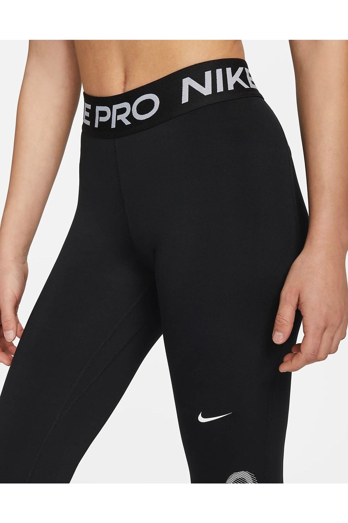 Nike Pro Dri Fit AO9972-010 Crop Training Tights Size S Women's Black