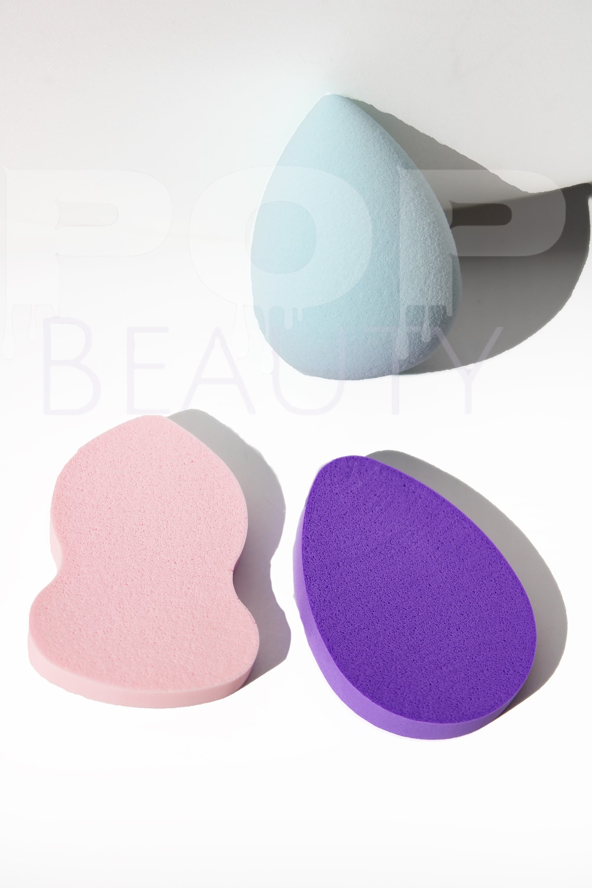 POP Beauty Makyaj Süngeri Seti, Buz Mavisi