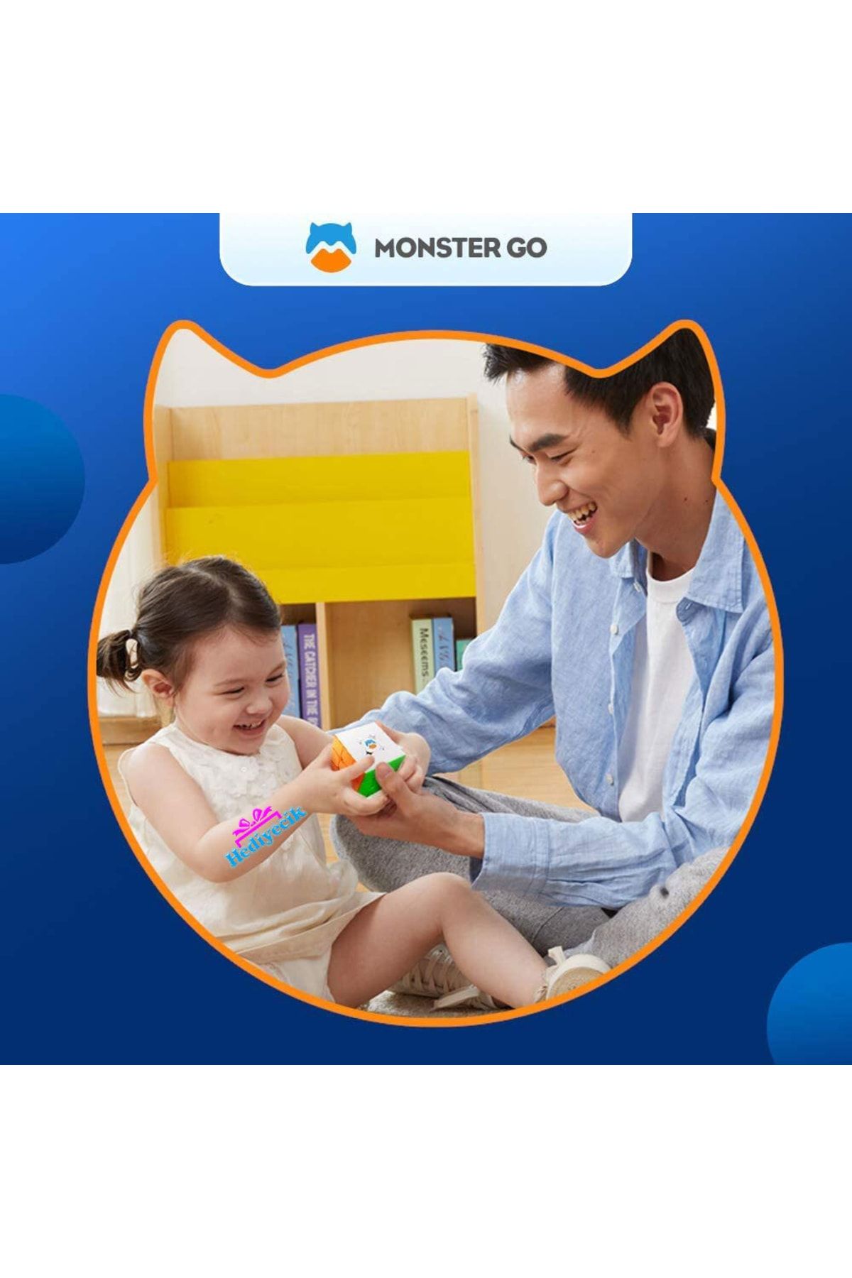 hediyecik-Gan Monster Go 3x3 - مكعبات الذكاء والذكاء المغناطيسية المغناطيسية، مكعب روبيك مع تطبيق الهاتف المحمول 7