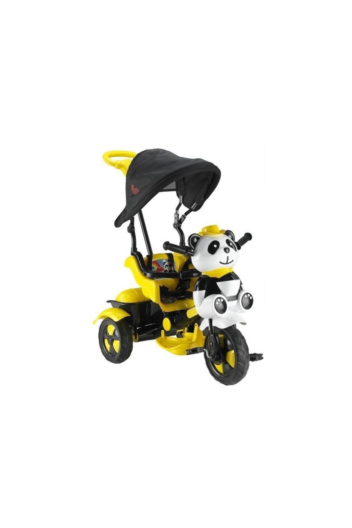 BabyHope 127 Little Panda 3 Tekerli Kontrollü Bisiklet Sarı