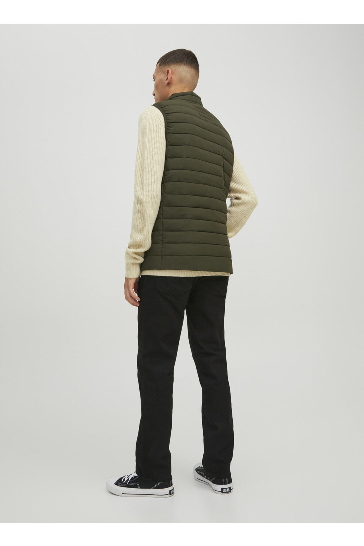 جلیقه جک اند جونز مردانه دوختنی سبز  راسته Regular/رگولار    بیسیک کژوال/روزمره | Jack & Jones 5002930287 - تصویر 4