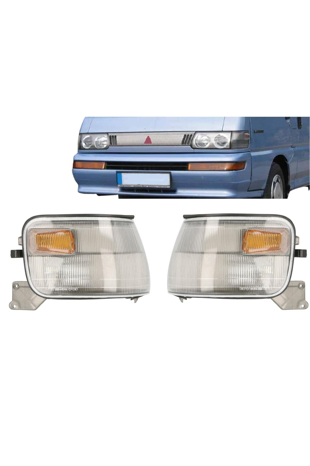 Genel Markalar MİTSUBİSHİ L300  UYUMLU SAĞ + SOL ÖN SİNYAL LAMBASI TAKIMI 1994--2000