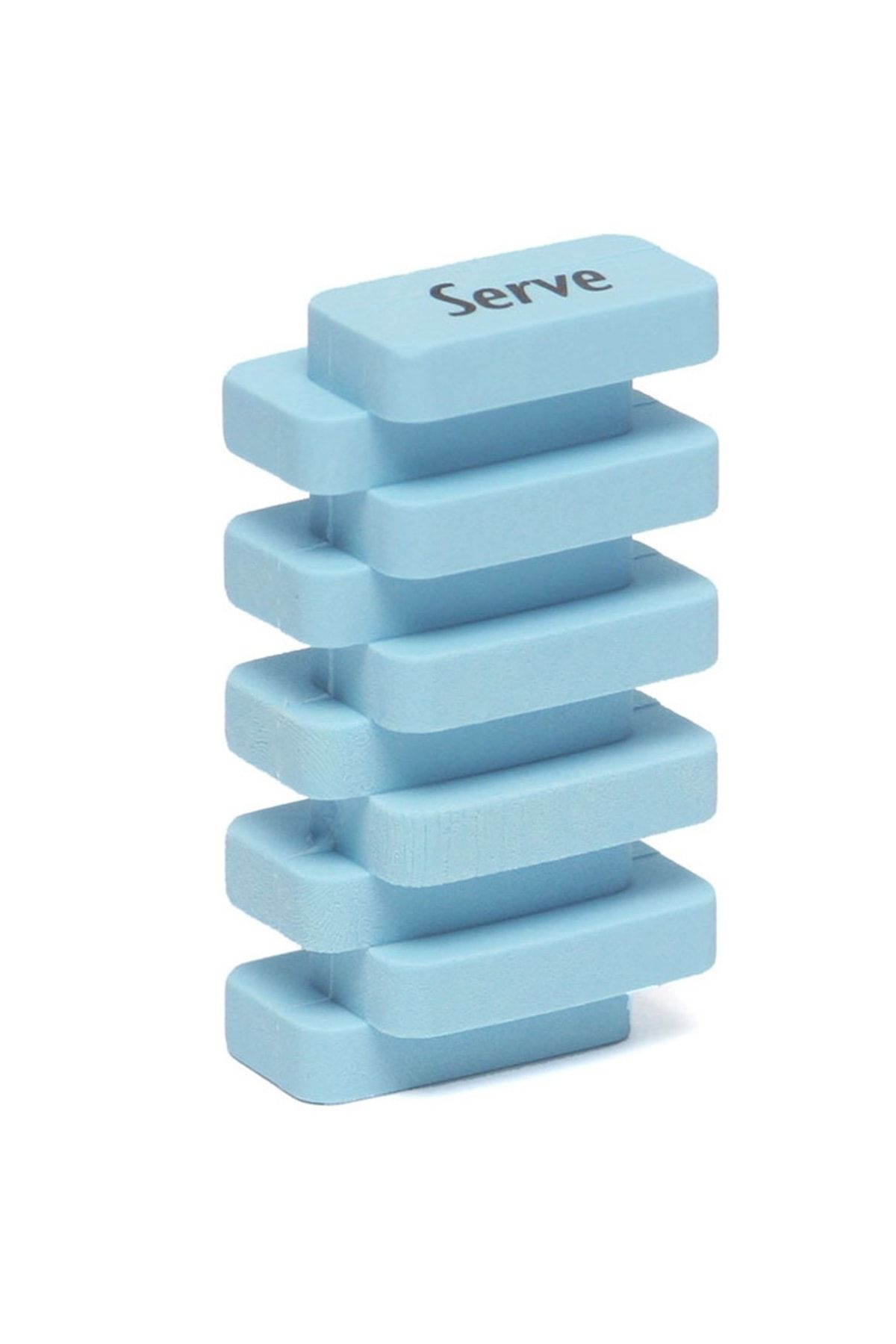 Serve Steps Silgi Fosforlu Karton Mavi