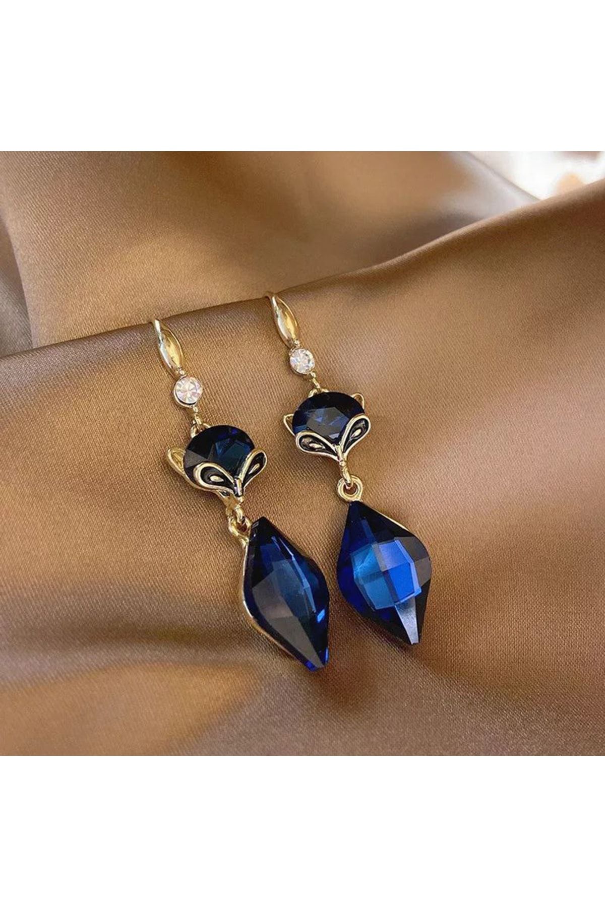 Blue earrings hotsell for gown