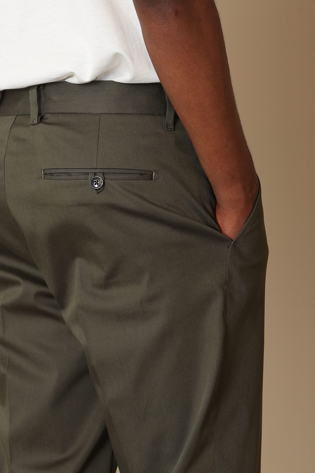 Lufian Bare Smart Erkek Chino Pantolon Slim Fit Yeşil AN8151