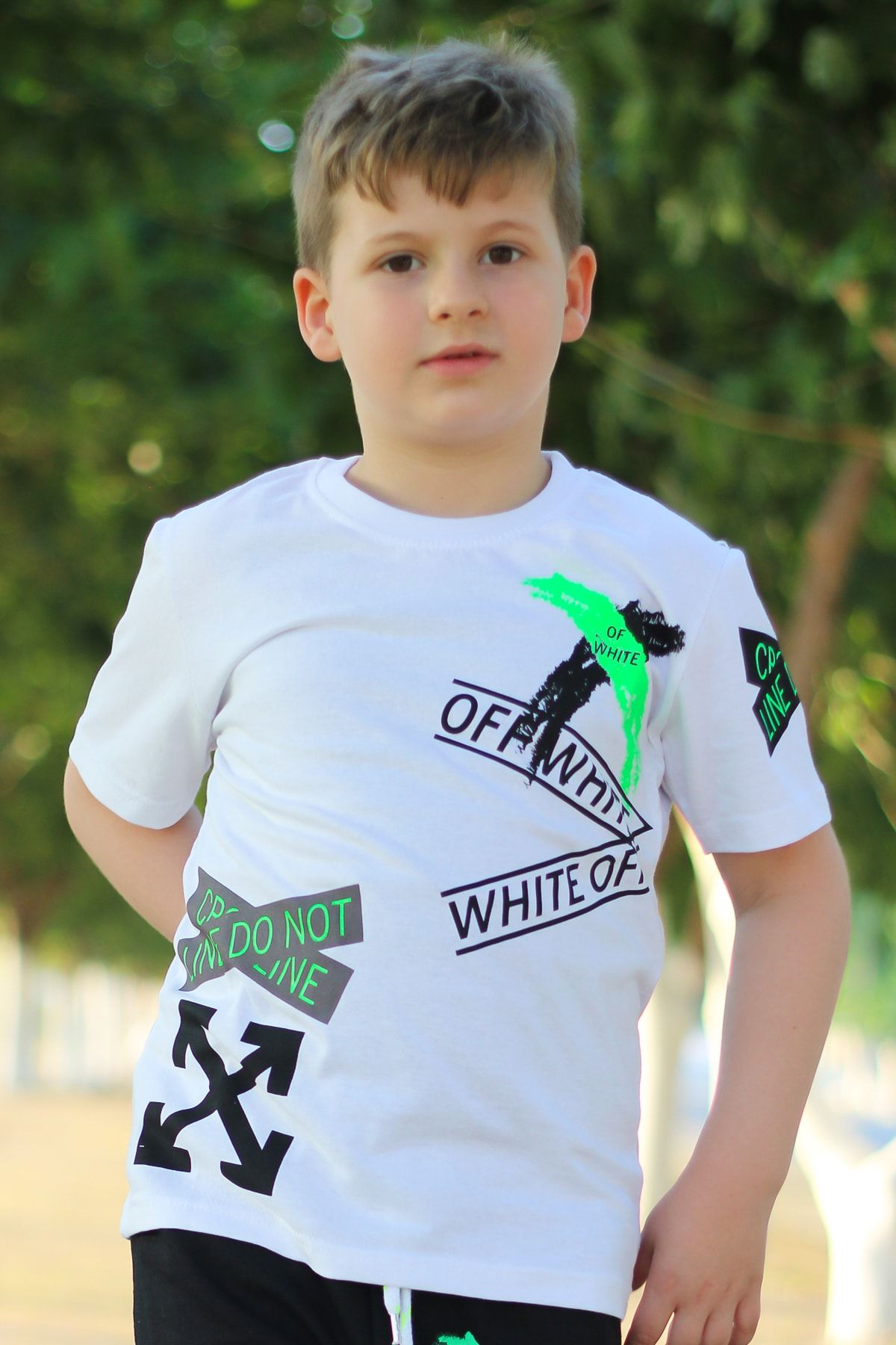 3lü, X Collection, Baskılı, Mavi-beyaz-indigo Erkek Çocuk T-shirt