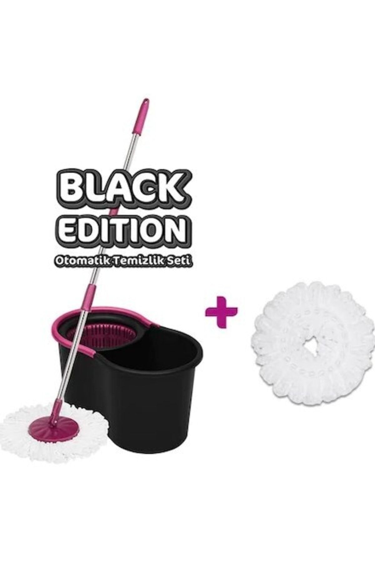 Parex Black Edition Temizlik Seti + 1 Yedek Mop
