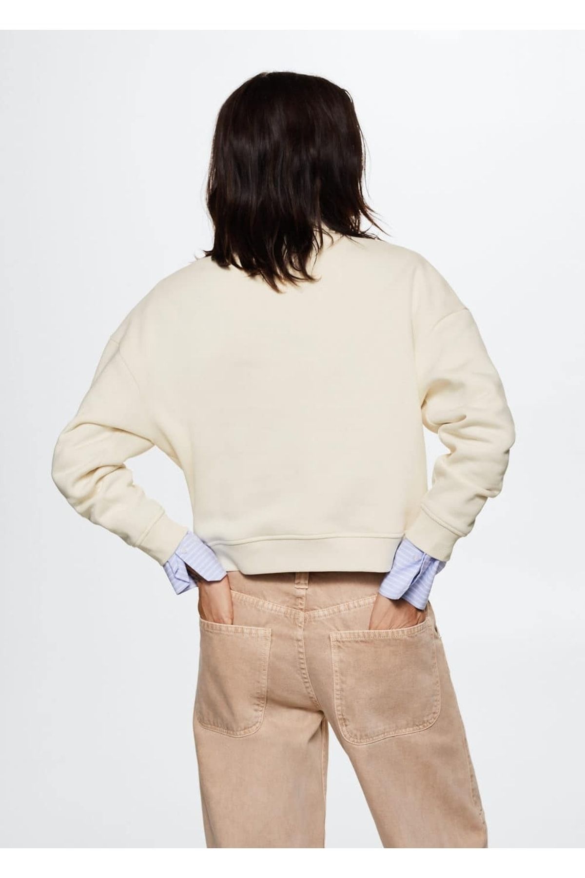 MANGO Woman-Sweater with Elastic Edges 4