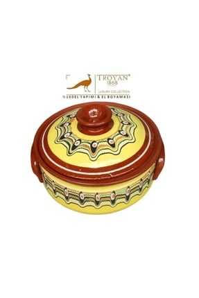 %100 El Boyaması Doğal Sağlıklı Toprak Güveç. Traditional And Modern. Crowns Your Kitchen With Art ED24503