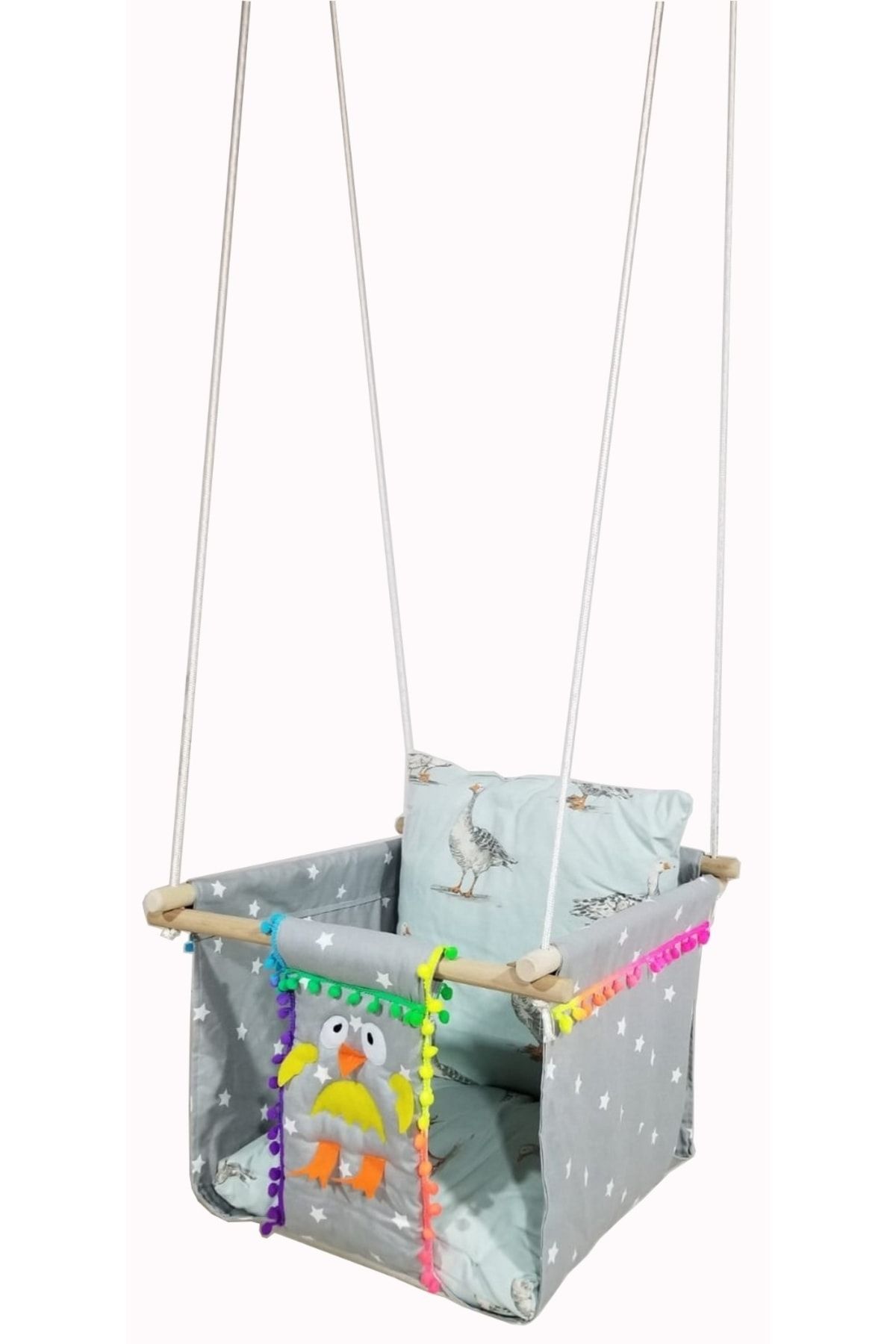Grey baby swing best sale