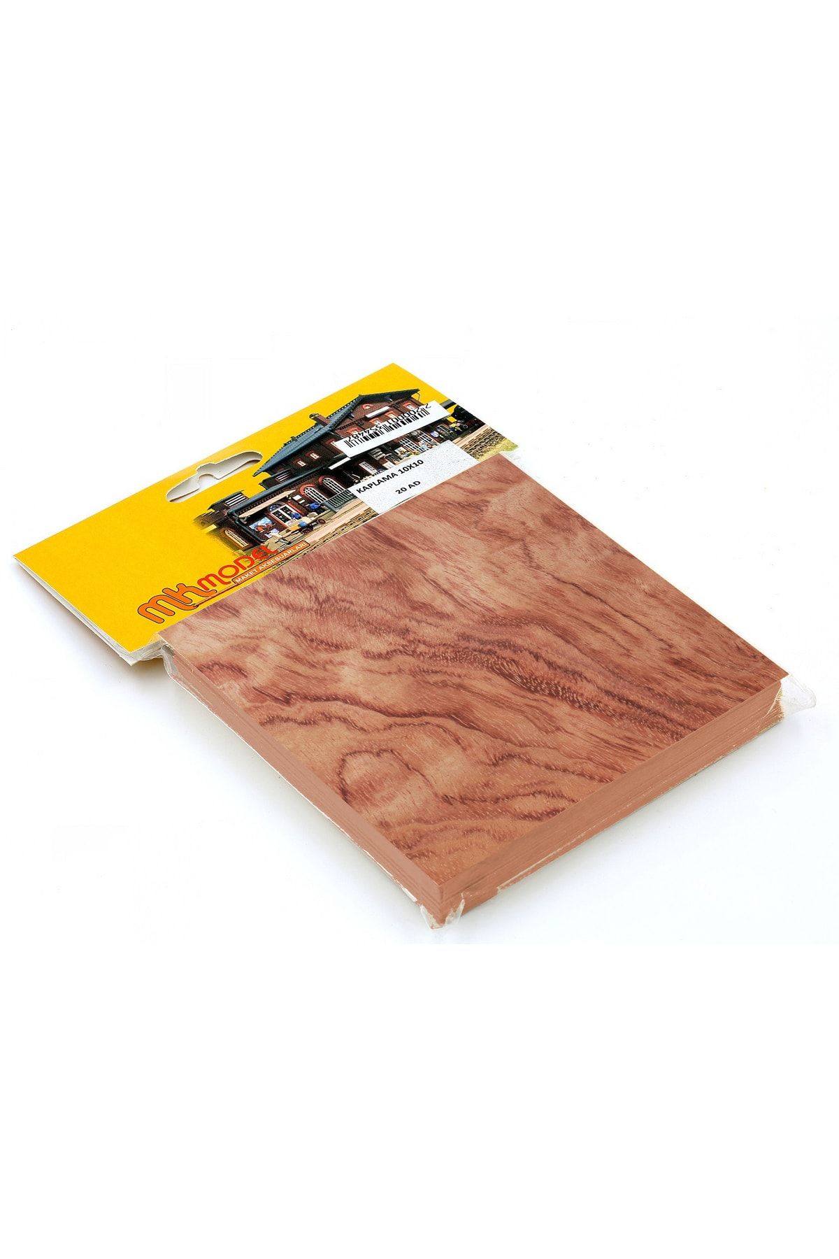 Mk Model Maket Zemin Naturel Ahşap 0,5mm Gül Kaplama 10x10cm 20 Adet