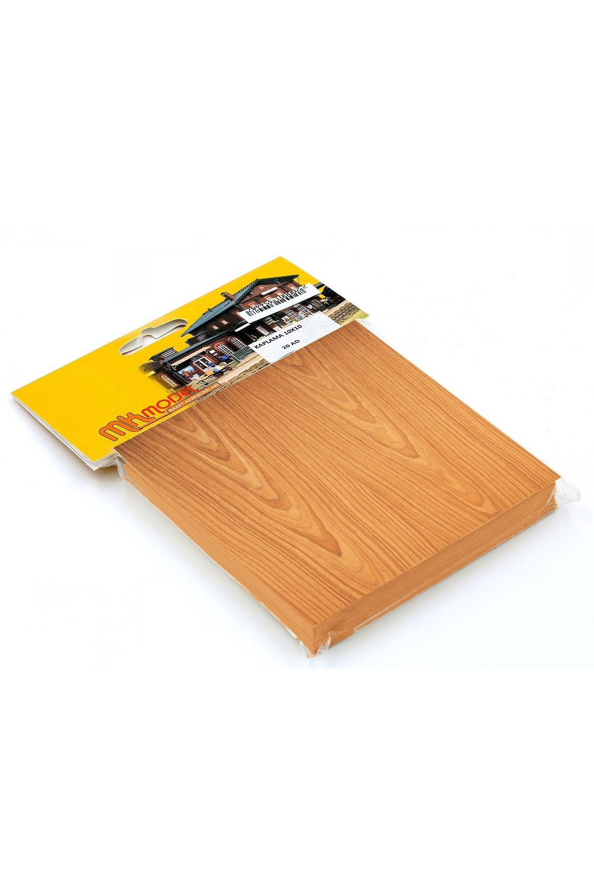 Ahşap Hareli Teak Kaplama 0.5mmx10cmx10cm - 20 Adet