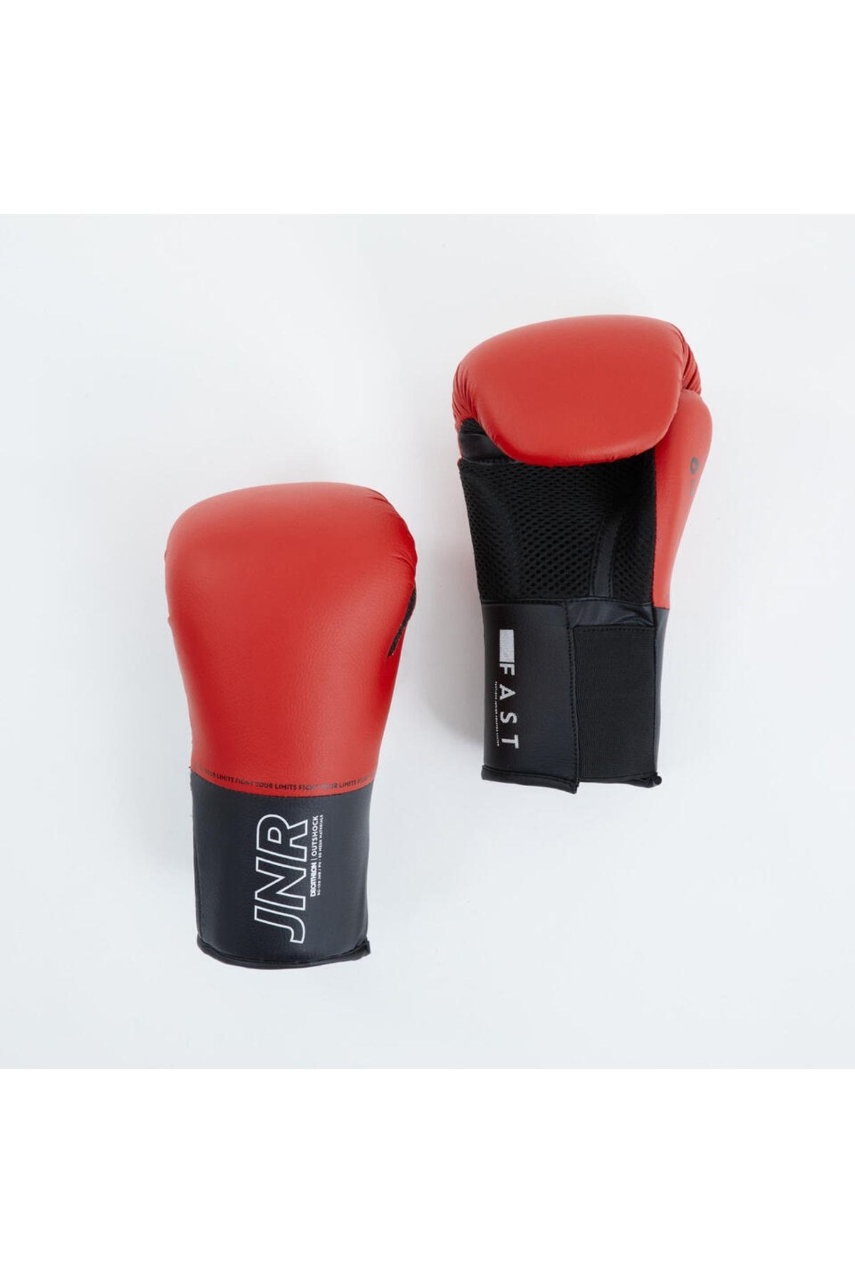 دستکش بوکس چند رنگ دخترانه و پسرانه بچگانه ان Outshock 100 قرمز Decathlon