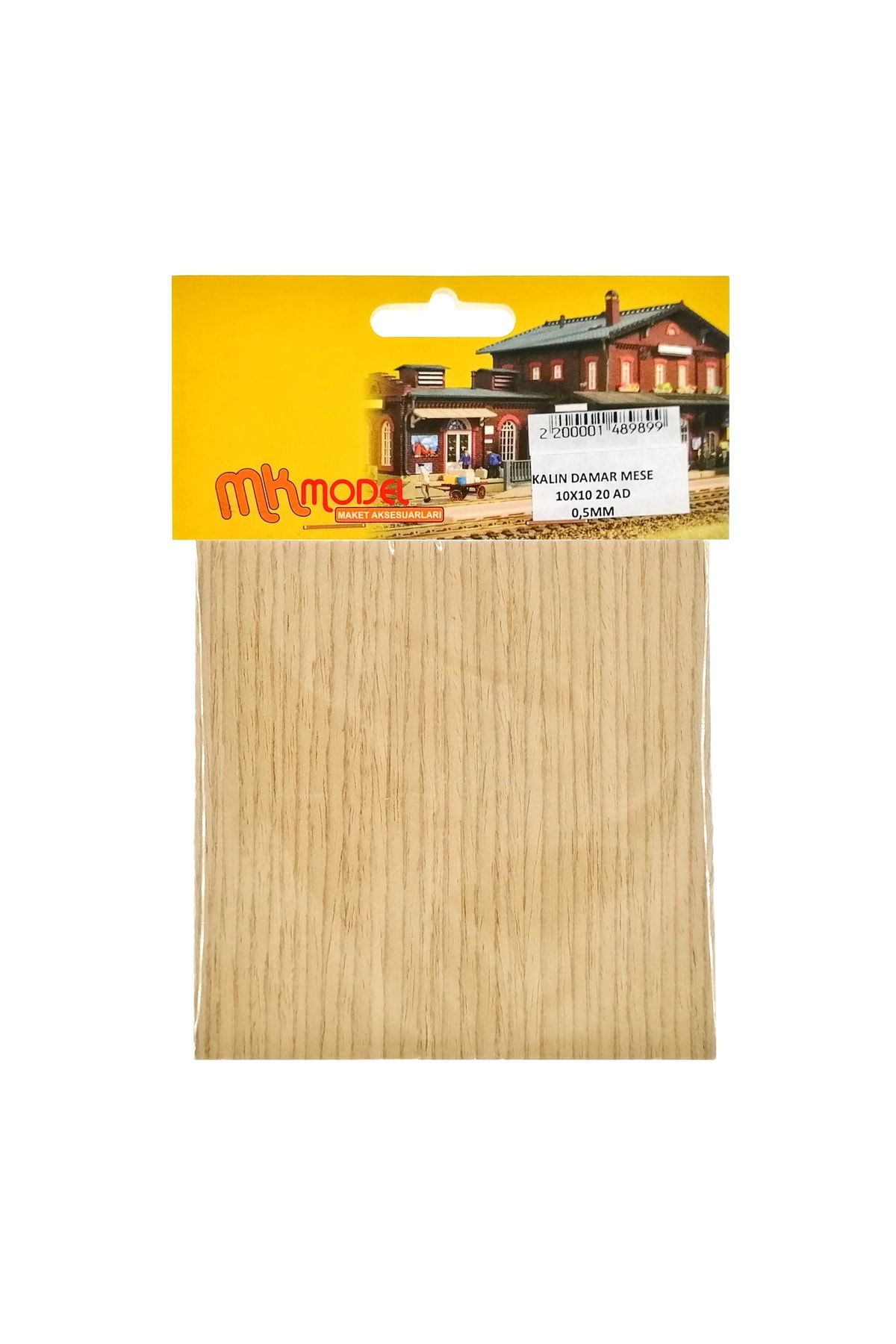 Kalın Damar Meşe Kaplama 0.5mmx10cmx10cm - 20 Adet