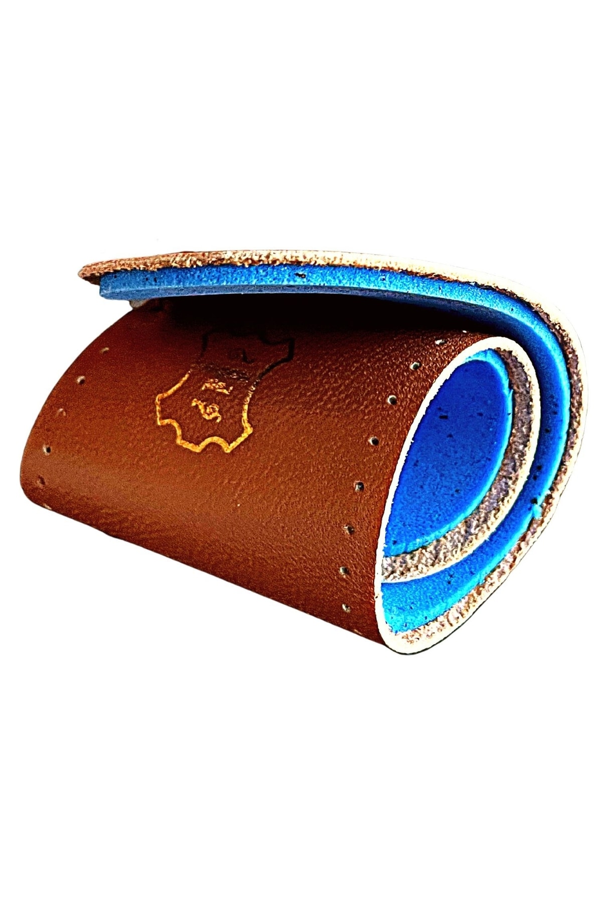 Hakiki Deri Tabanlık, Kokulu, Ince, Daraltmayan Ayakkabı Tabanlığı, Shoes Insole 1 Çift, Kahve 4