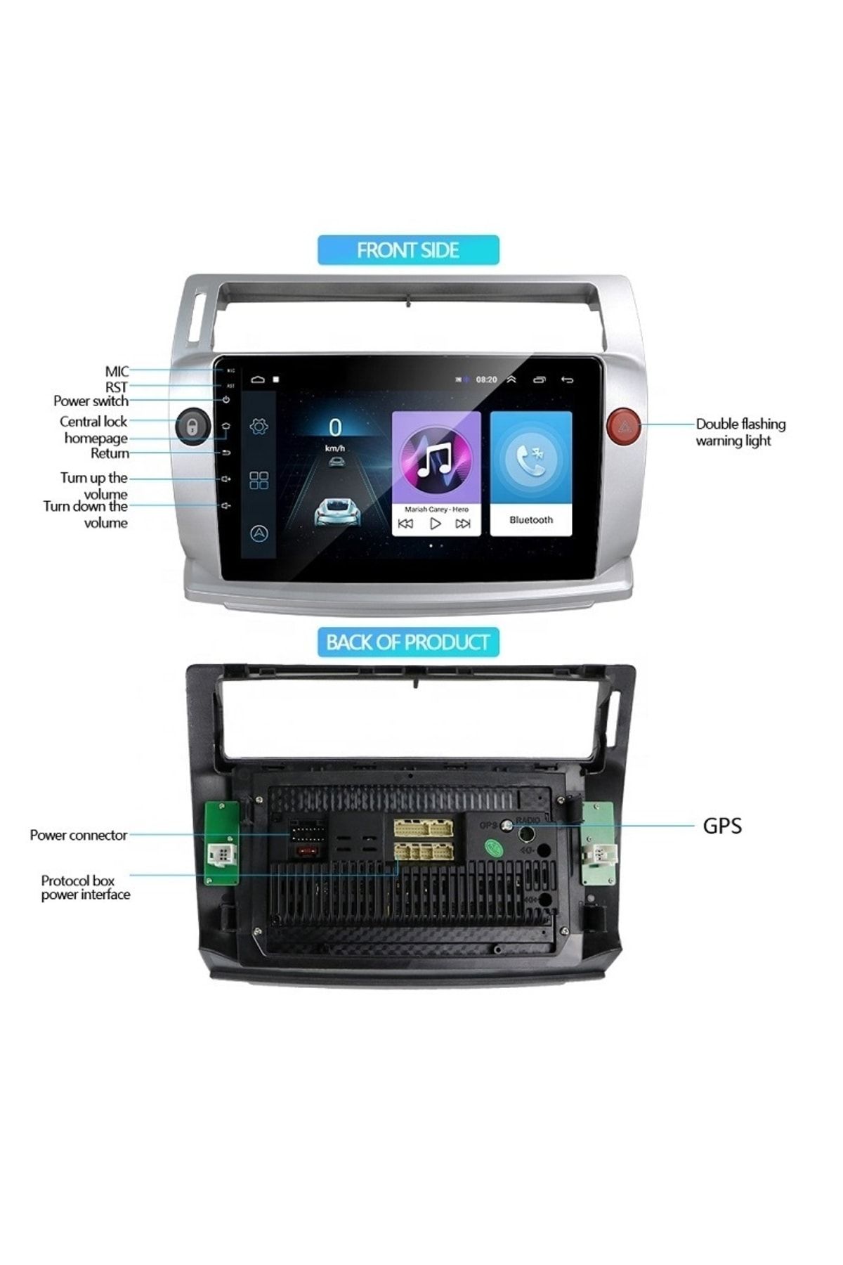 flytech-For 2004-2010 Citroen C4 Android Multimedia Navigation Tape 4