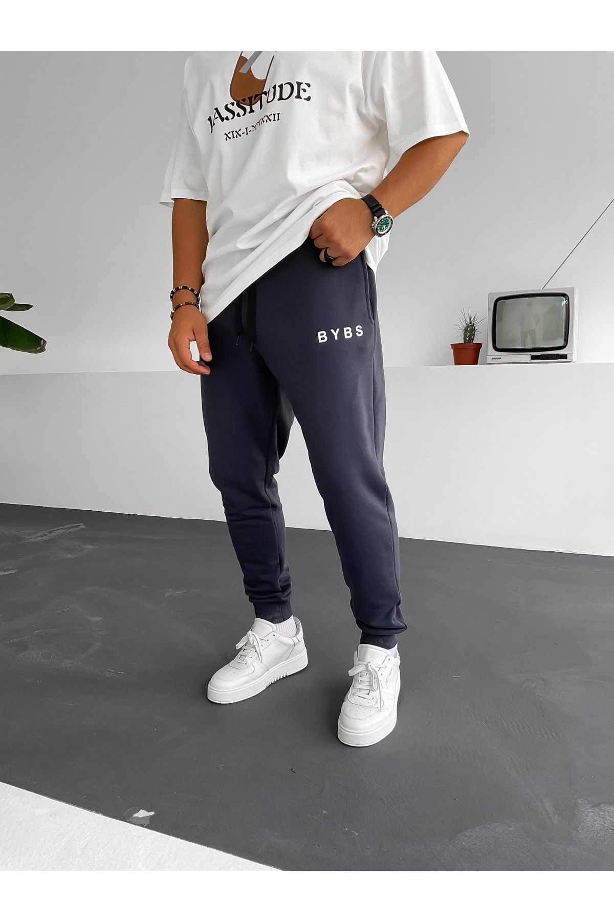 Füme Bybs Baskılı Eşofman By-1254