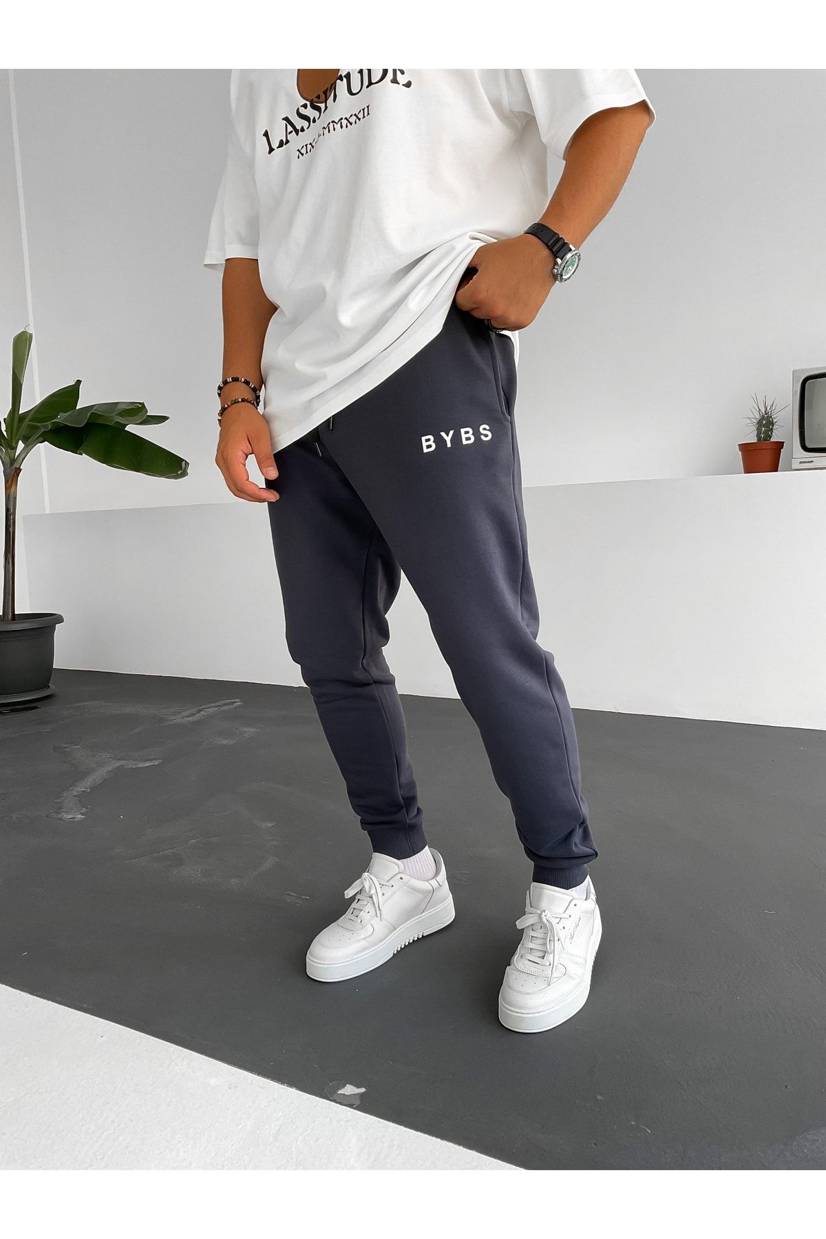 Füme Bybs Baskılı Eşofman By-1254