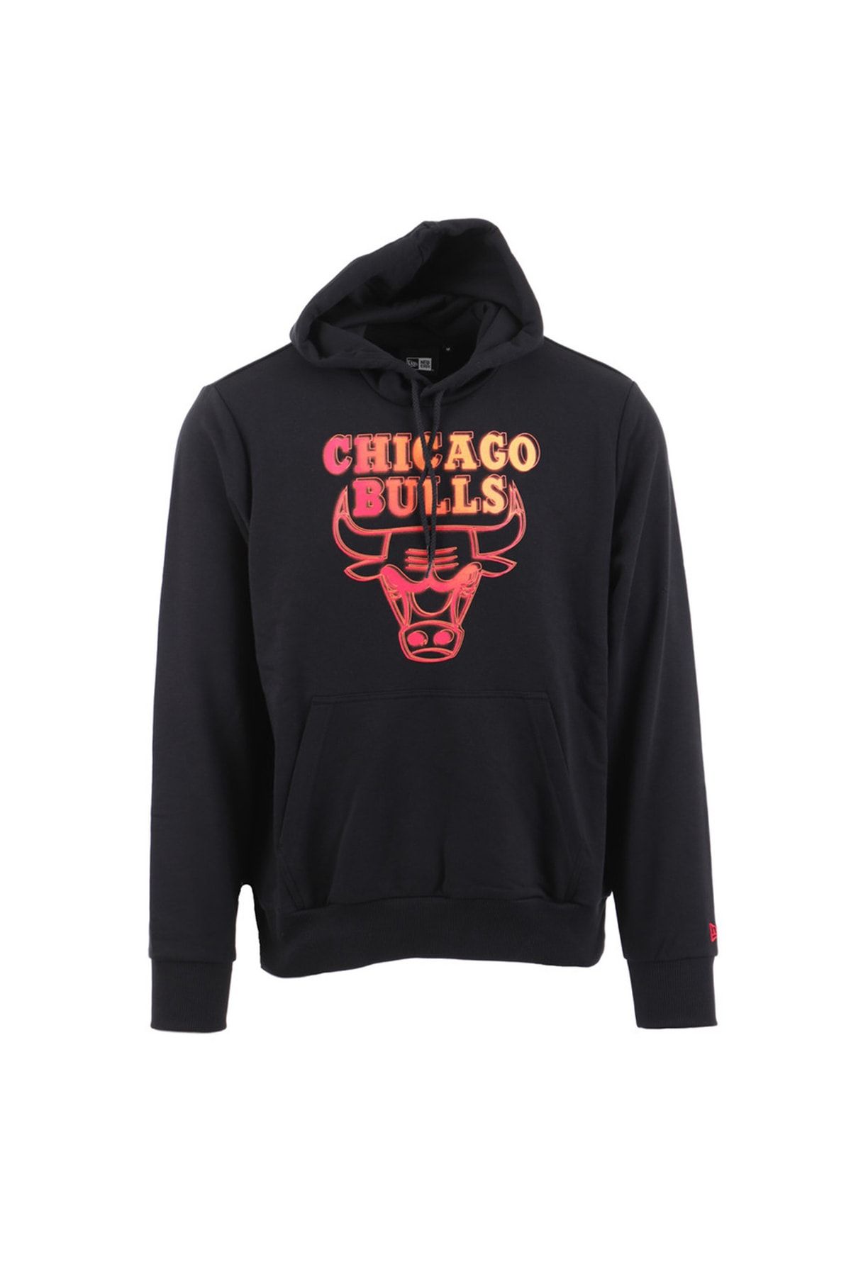 NEW ERA سویشرت مردانه یقه دار مشکی 60284692-nba Neon Fade Hoody Chibul