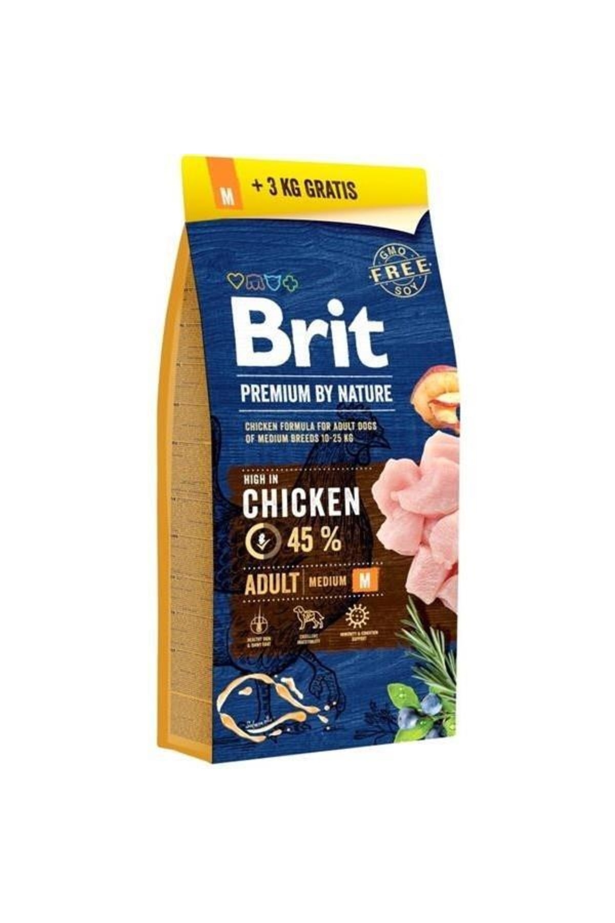 Brit Care Brit Premium Tavuklu Yetişkin Orta Irk Köpek Maması 15+3 Kg
