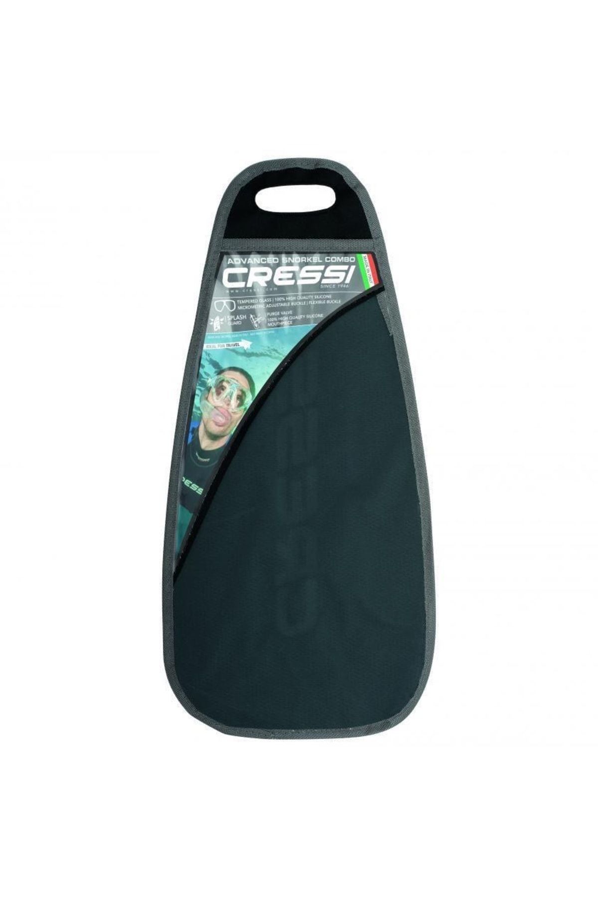 ماسک و اسنورکل مشکی Ocean VIP Maske Snorkel Set cressi sub