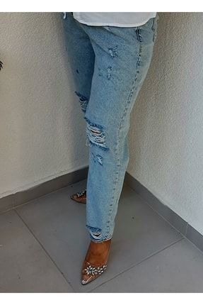 Mom Jeans Yüksel Bel Kot Pantolon MİELMOM1014