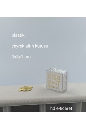 Plastik Çeyrek Altın Kutusu (100 ADET) Hdk100210070