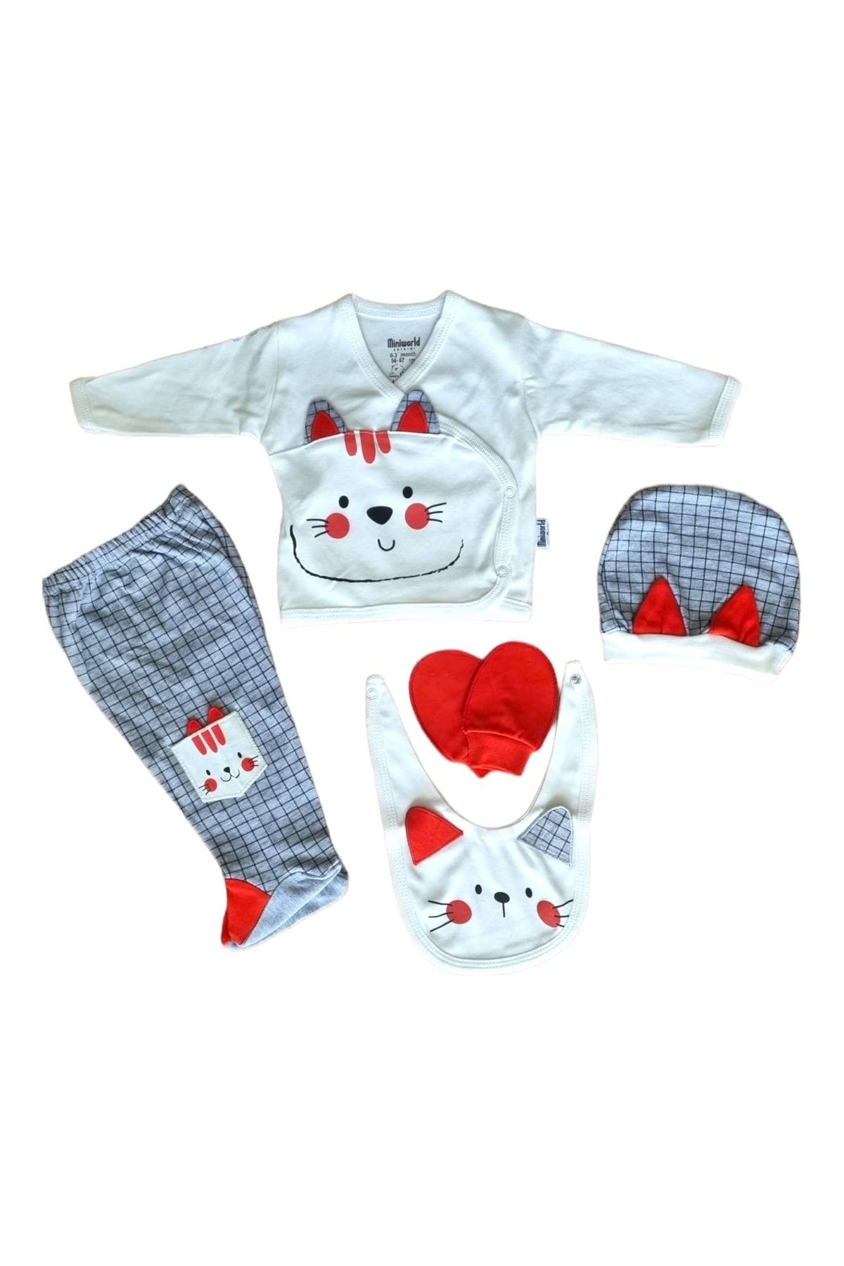 Miniworld Baby 5 Piece Hospital Outfit Set 100 Cotton
