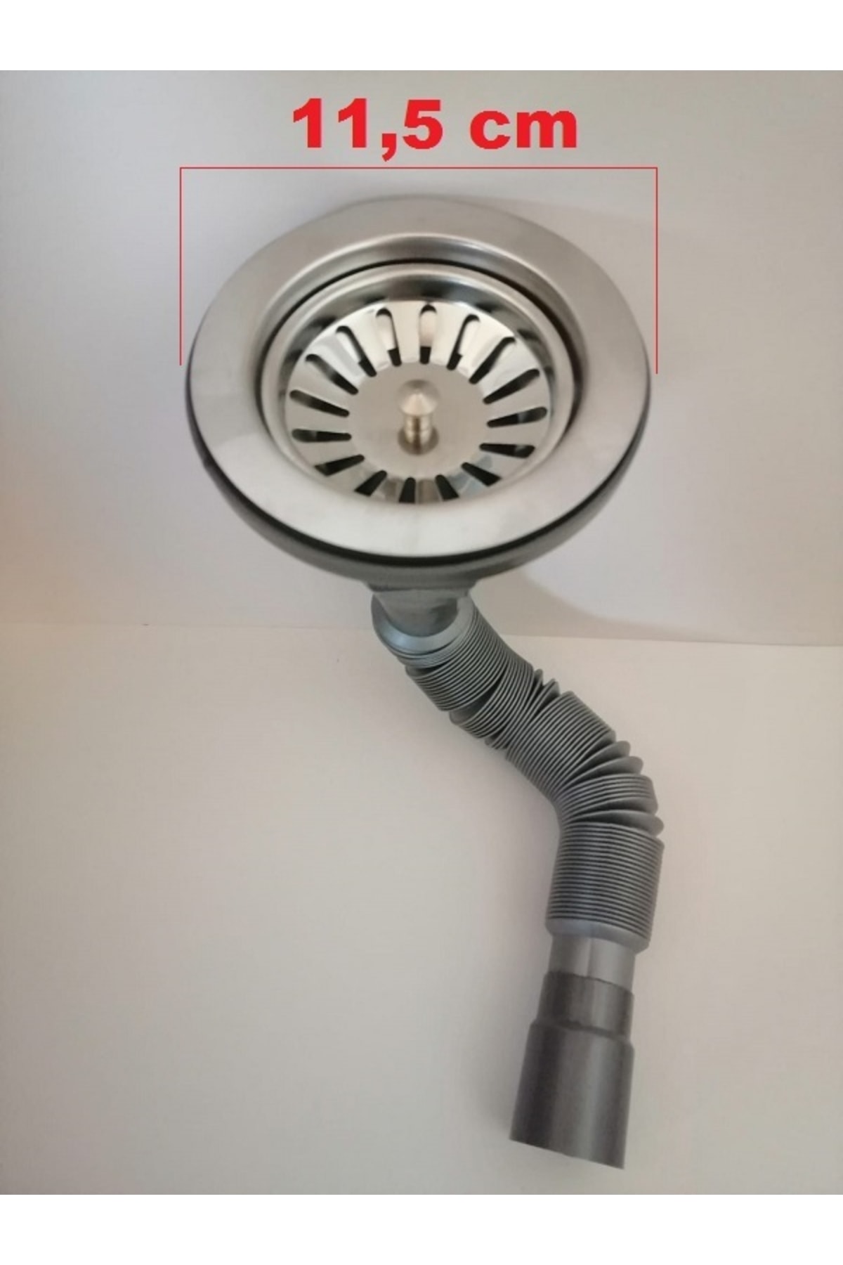 Genel Markalar Lavabo Ve Eviye Sifonu Geniş Ağızlı Evye Ve Lavabo Gider Borusu - Ürün Çapı 11,5 Cm