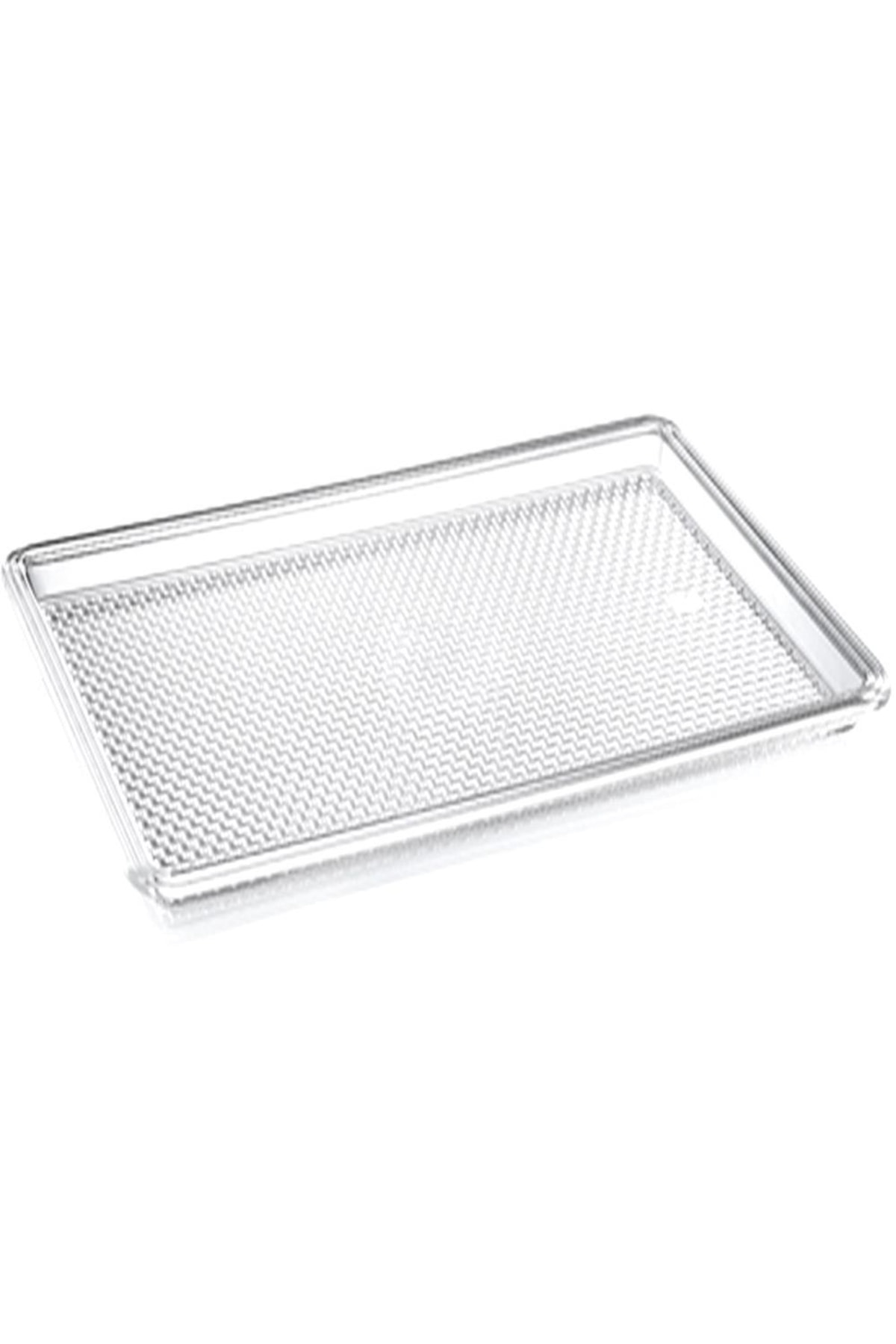 abnturk Dünyanın En Sağlam Tepsisi Kırılmaz Şeffaf 42x27cm Ev-pastahane-otel Vip Kalite Servis En Şık Sunum