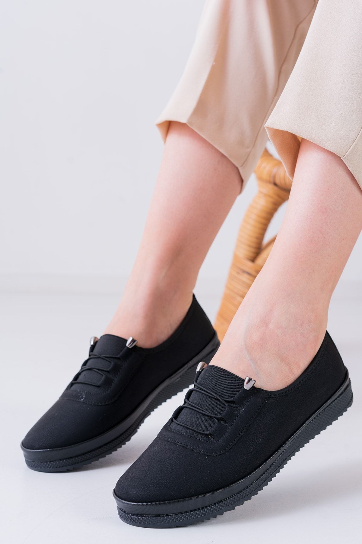Flexible top ballerina shoes