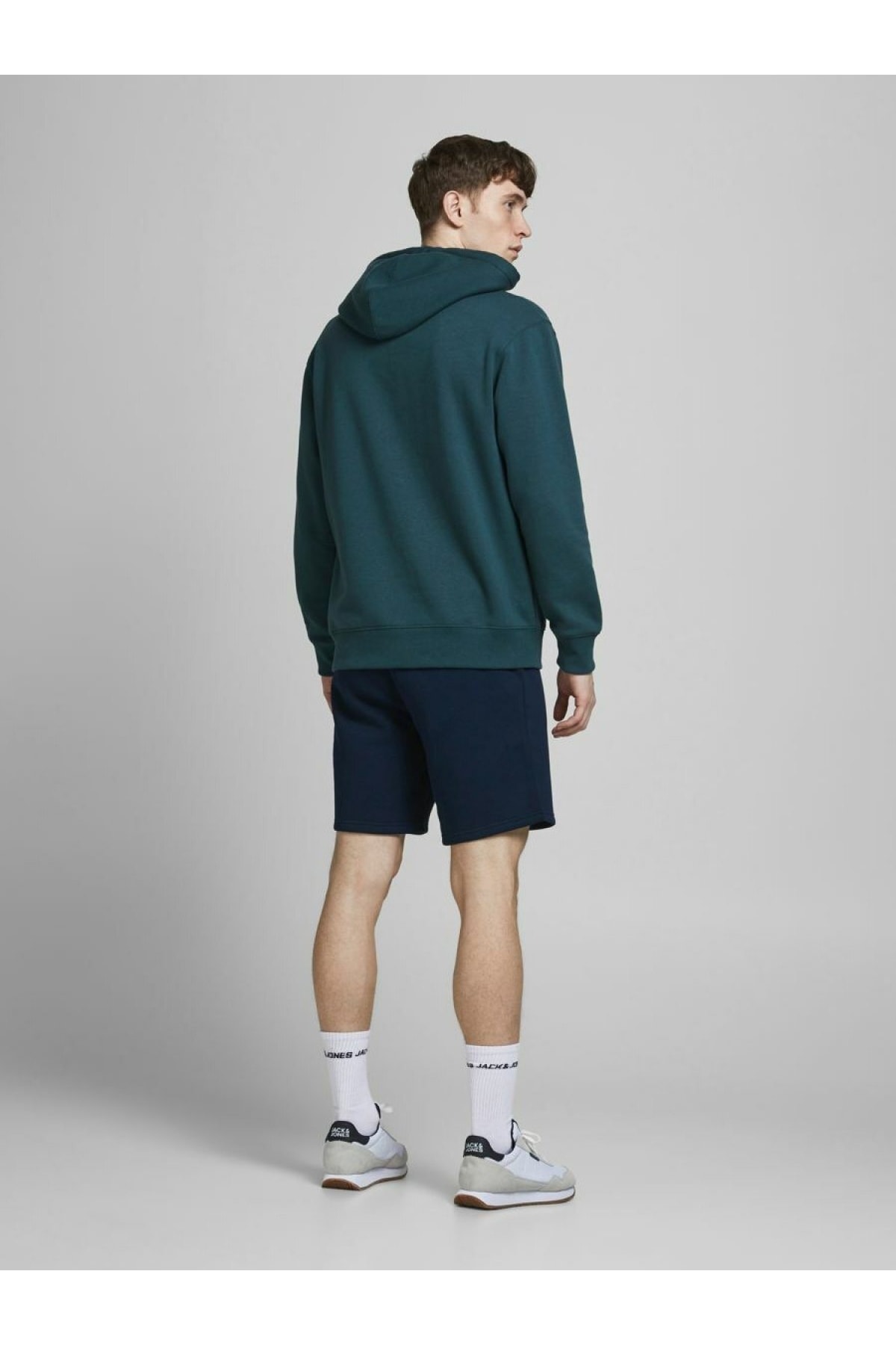 شلوارک برمودا جک اند جونز مردانه پنبه-پلی استر آبی سرمه ای بیسیک طرح دار Slim Fit/اسلیم فیت فاق نرمال   میانه Daily/روزانه | Jack & Jones TYC00149959420 AD - تصویر 3