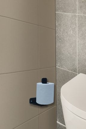 Metal Tuvalet Kağıtlığı Siyah Tuvalet Kağıdı Askısı Dekoratif Modern Wc Vidalı Banyo Kağıtlık Dikey dikeytuvalet kağıdı002