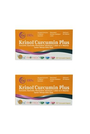 Curcumin Plus - Quercetin, C Vitamini - 30 Kapsül - 2 Kutu KCP-2