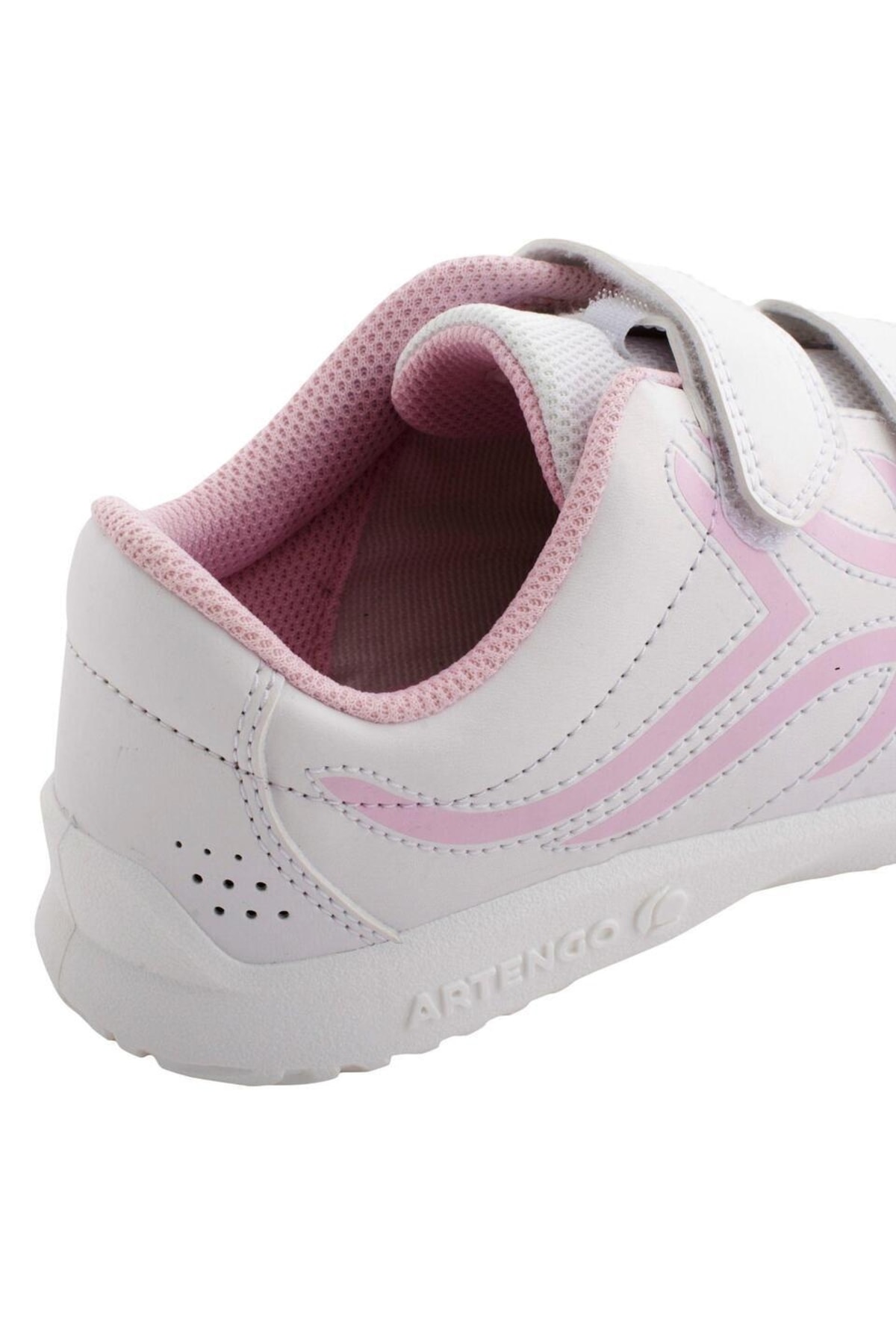 کتانی Decathlon دکاتلون بچه گانه Velcro Ts 100 صورتی سفید اورجینال - تصویر 5