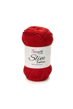 Slim Cotton Kırmızı El Örgü Ipliği SL05-36