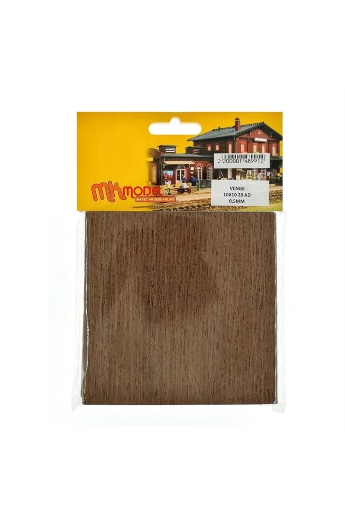 Mk Model Maket Zemin Naturel Ahşap 0,5mm Venge Kaplama 10x10cm 20 Adet