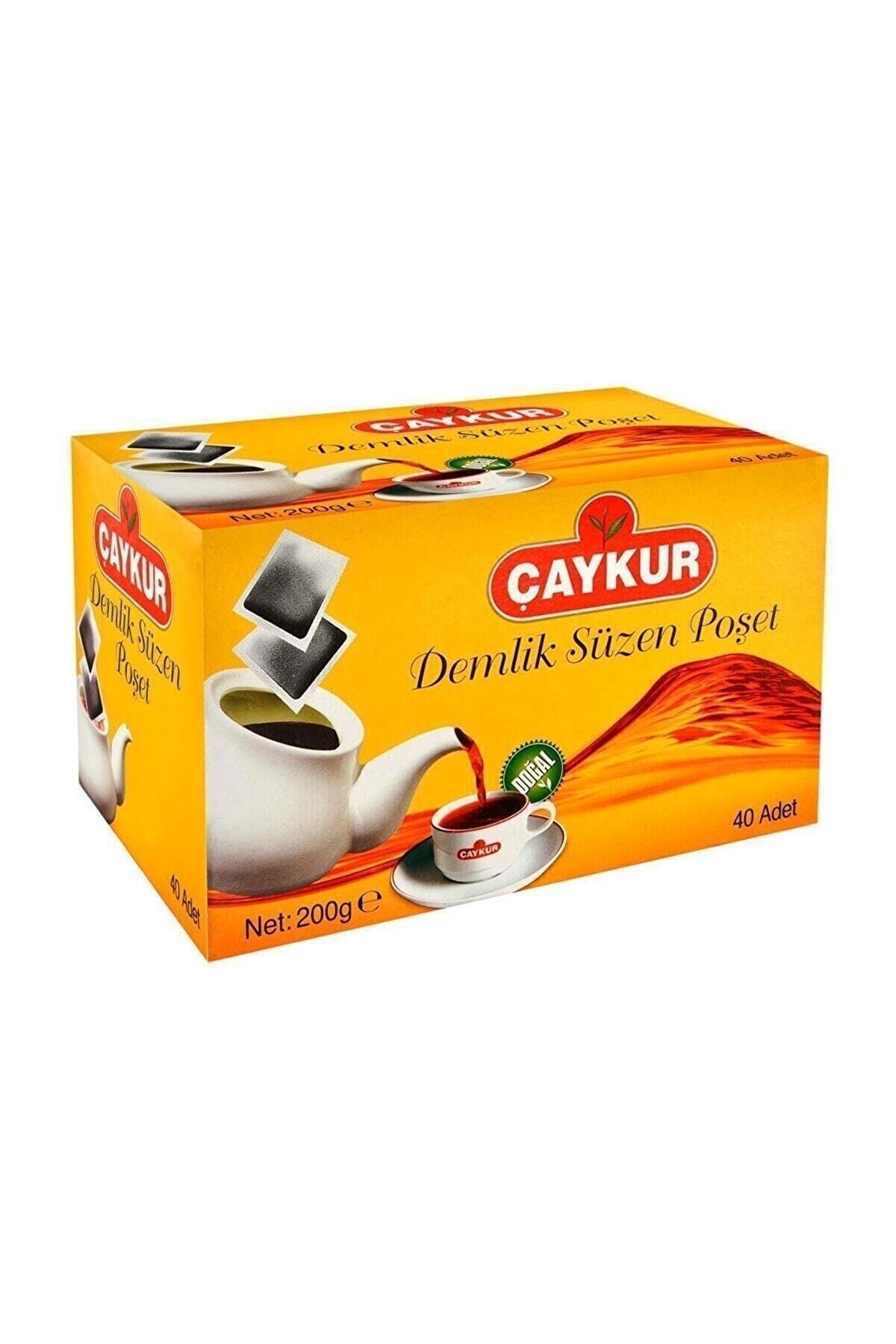 Çaykur 40'lı Demlik Süzen Poşet Çay 200 Gr.