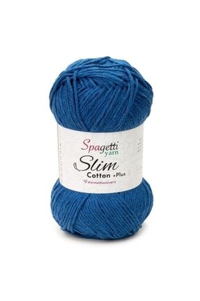 Slim Cotton Plus Saks Mavi El Örgü Ipliği SL10-21